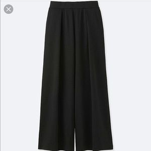 Uniqlo Flare Wide Leg Black Pants